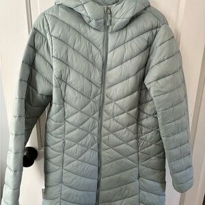 ZeroXposur Light Sage Hooded Puffer Jacket